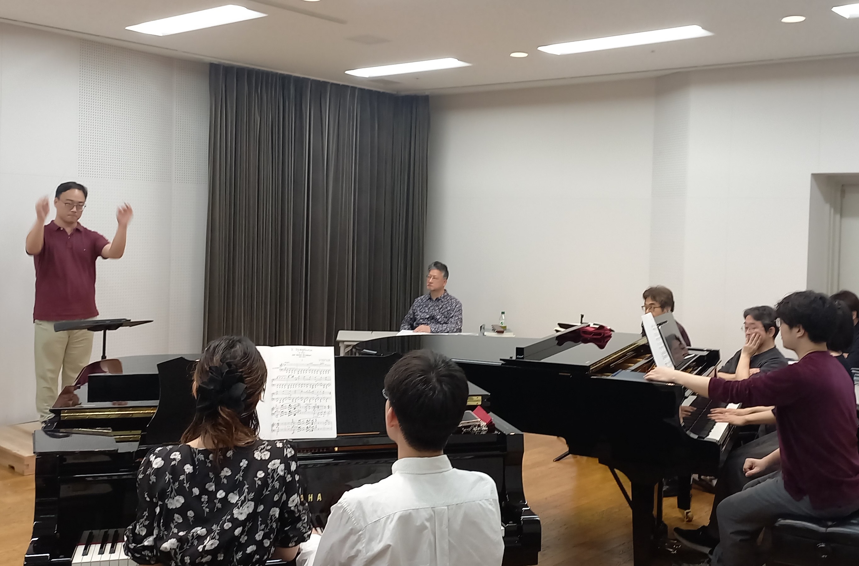 Lesson with piano