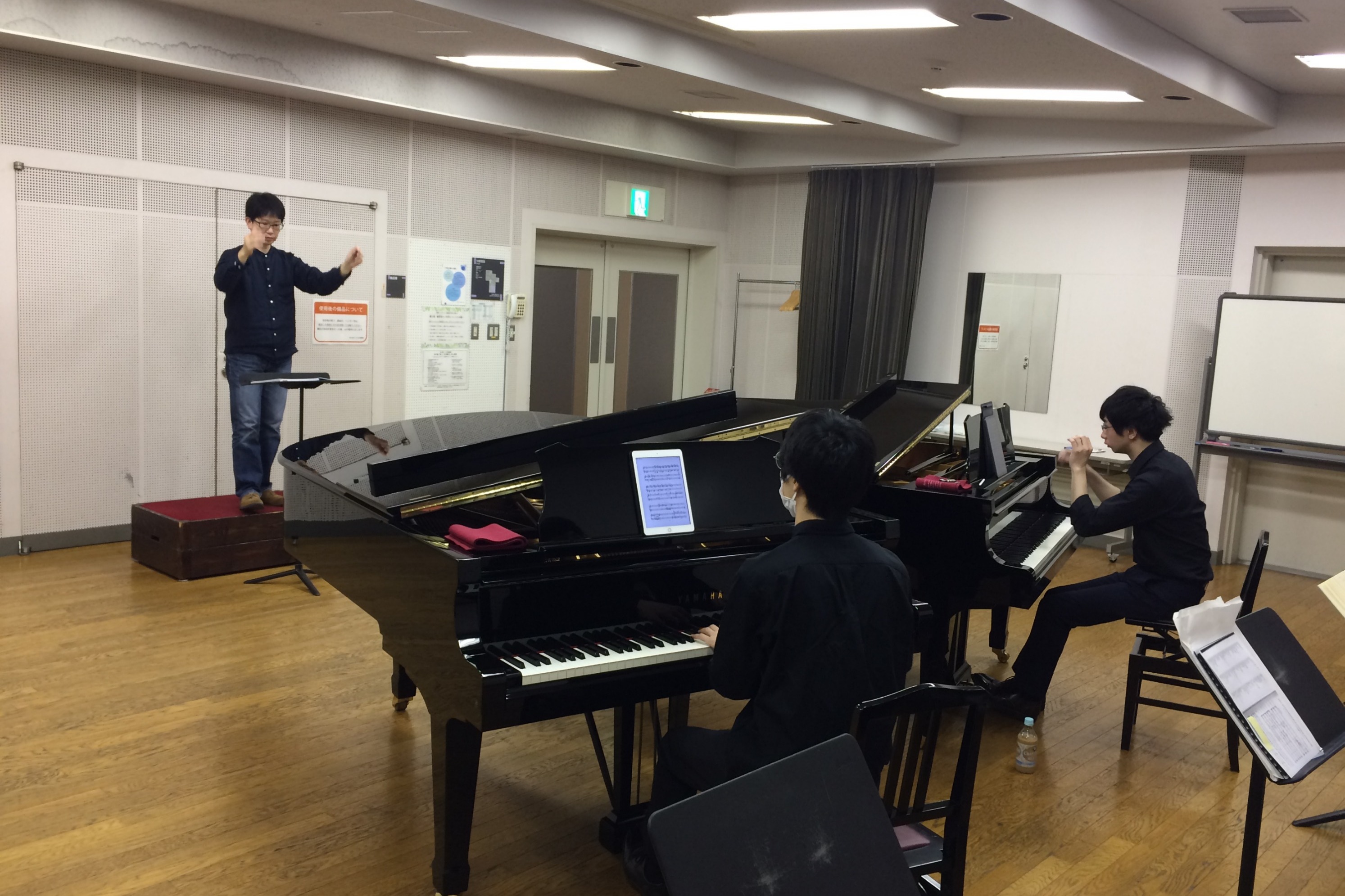 ピアノを使った講習