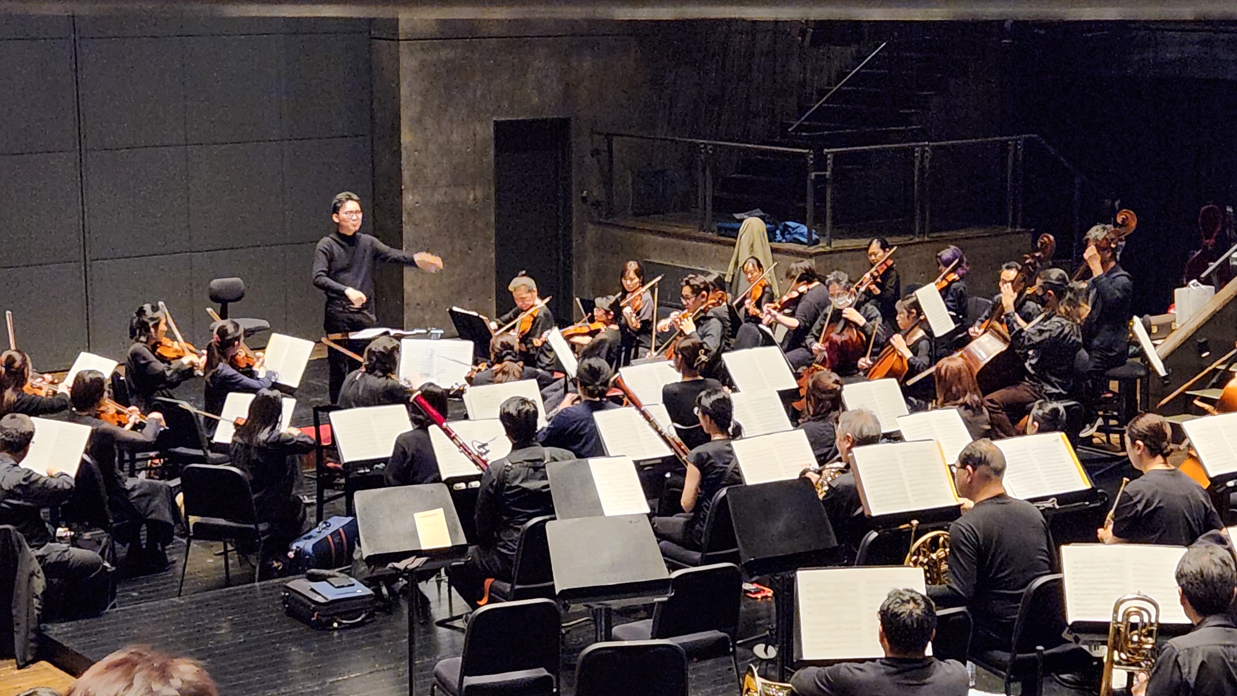 Lesson with orchestra