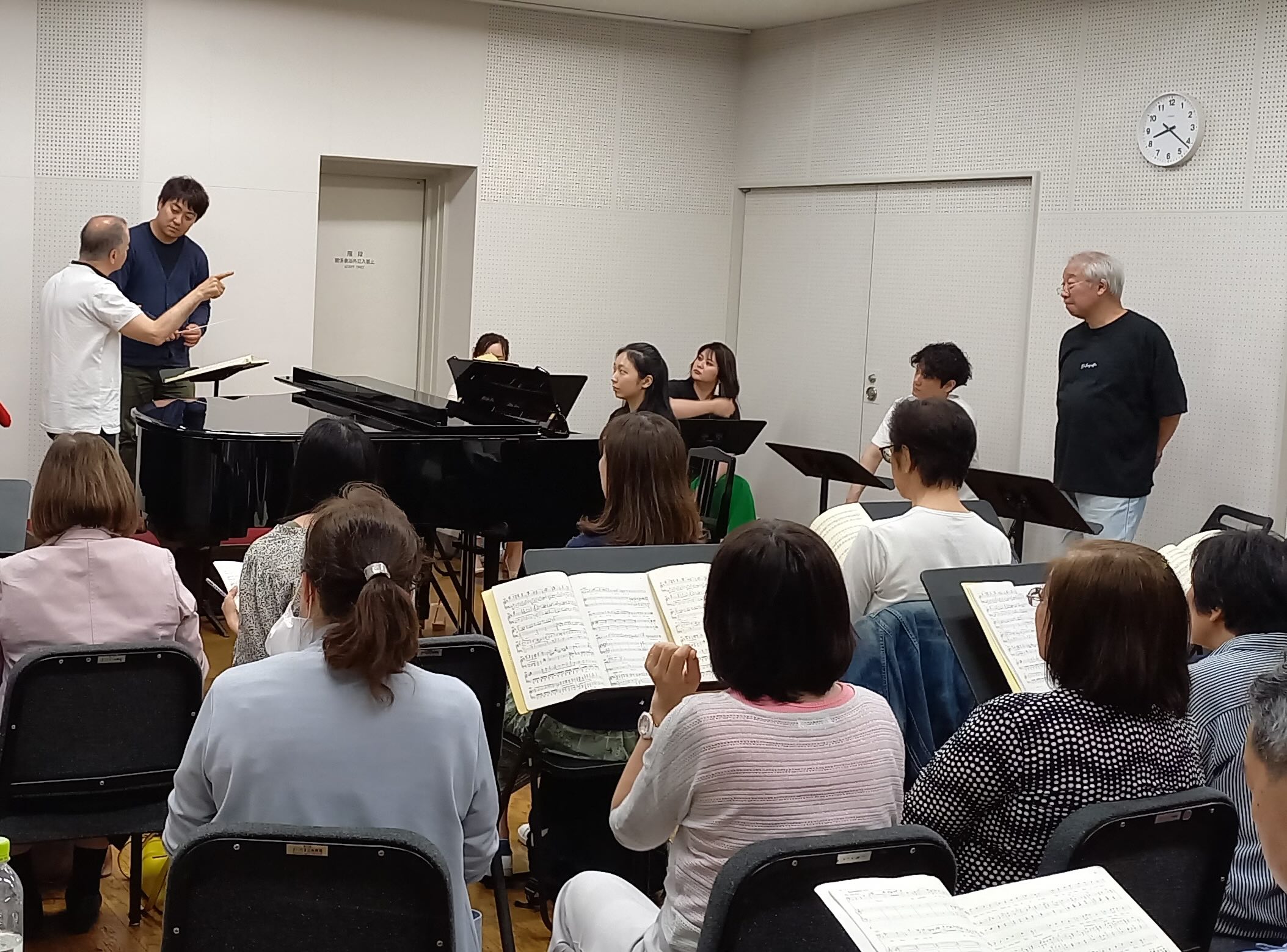 ピアノを使った講習